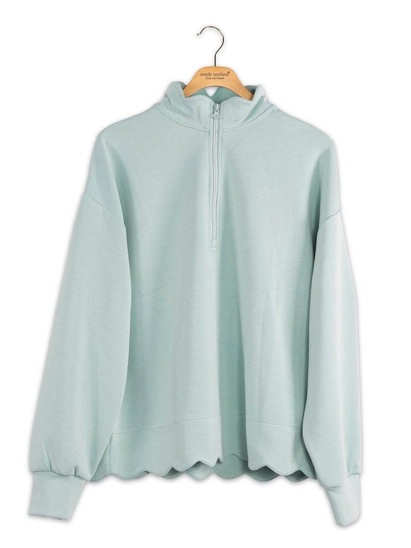Cozy Harbor Scallop SS Zip - She Chester
