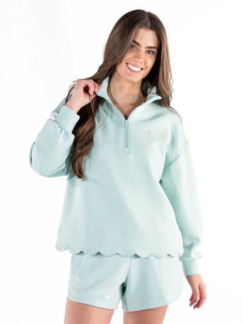 Cozy Harbor Scallop SS Zip - She Chester