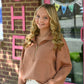 Cozy Mocha Pull SS Zip - She Chester