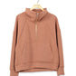 Cozy Mocha Pull SS Zip - She Chester