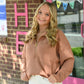 Cozy Mocha Pull SS Zip - She Chester