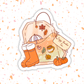 Cozy Reader Autumn Tea Sticker – Bookish Fall, Glossy Vinyl: 2.5" - She Chester