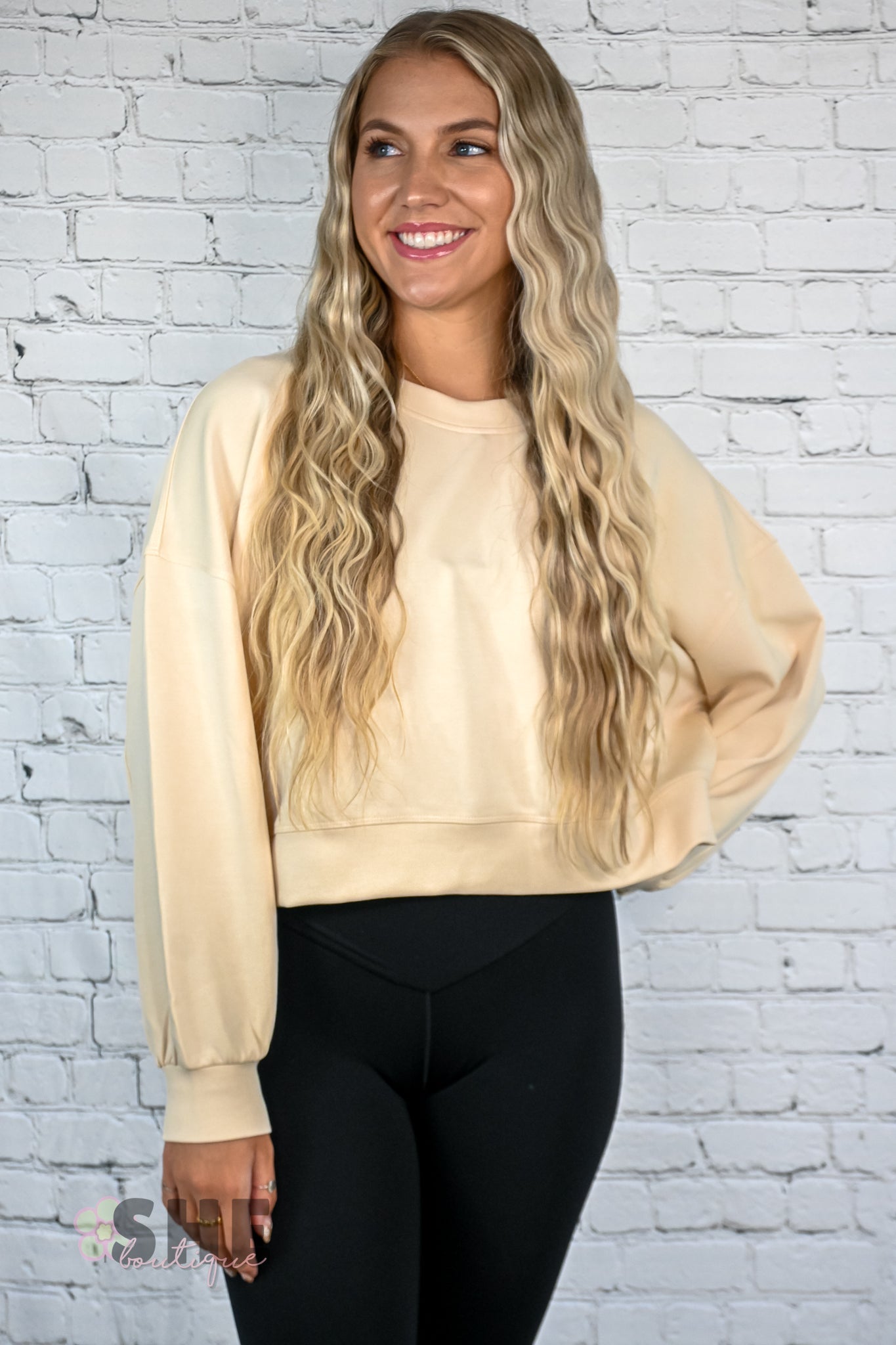 Cream Comfort Pullover - She Chester