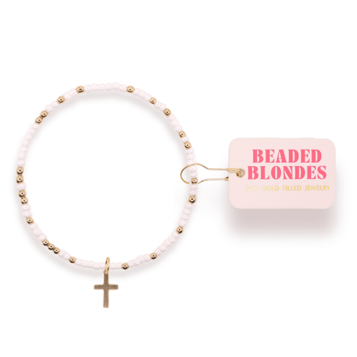 Cross Charm Bracelet on Color: Standard 6.75 Inch - She Chester