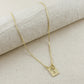 Cross Plate Open 18K GF Necklace - She Chester