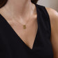 Cross Plate Open 18K GF Necklace - She Chester