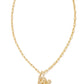 Crystal Letter Necklace - Gold - She Chester