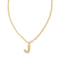 Crystal Letter Necklace - Gold - She Chester