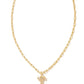 Crystal Letter Necklace - Gold - She Chester