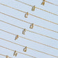 Crystal Letter Necklace - Gold - She Chester