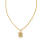 Crystal Letter Necklace - Gold - She Chester
