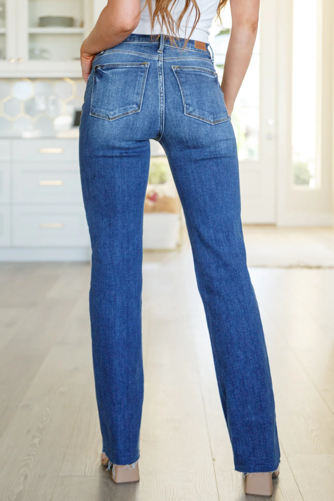 Mid Rise ND Hem Bootcut Jeans -