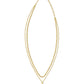 DAPHNE CORAL FRAME MULTI STRAND NECKLACE IN GOLD ABALONE