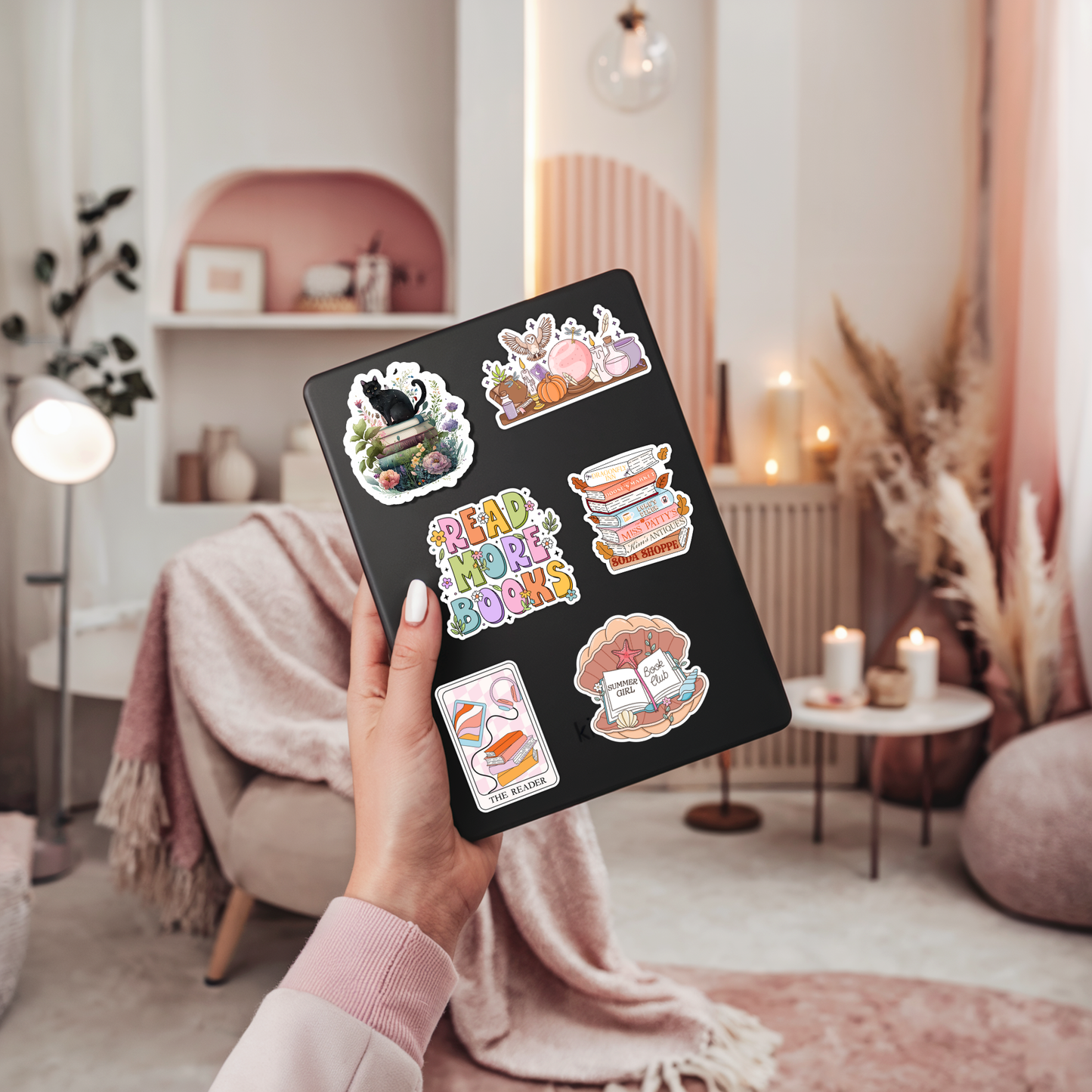 Summer Girl Book Club Vinyl Sticker – Summer Book Lover : 2.5"