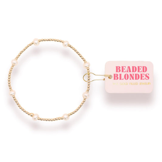Dainty Kate Pearl Bracelet Standard Size - She Chester