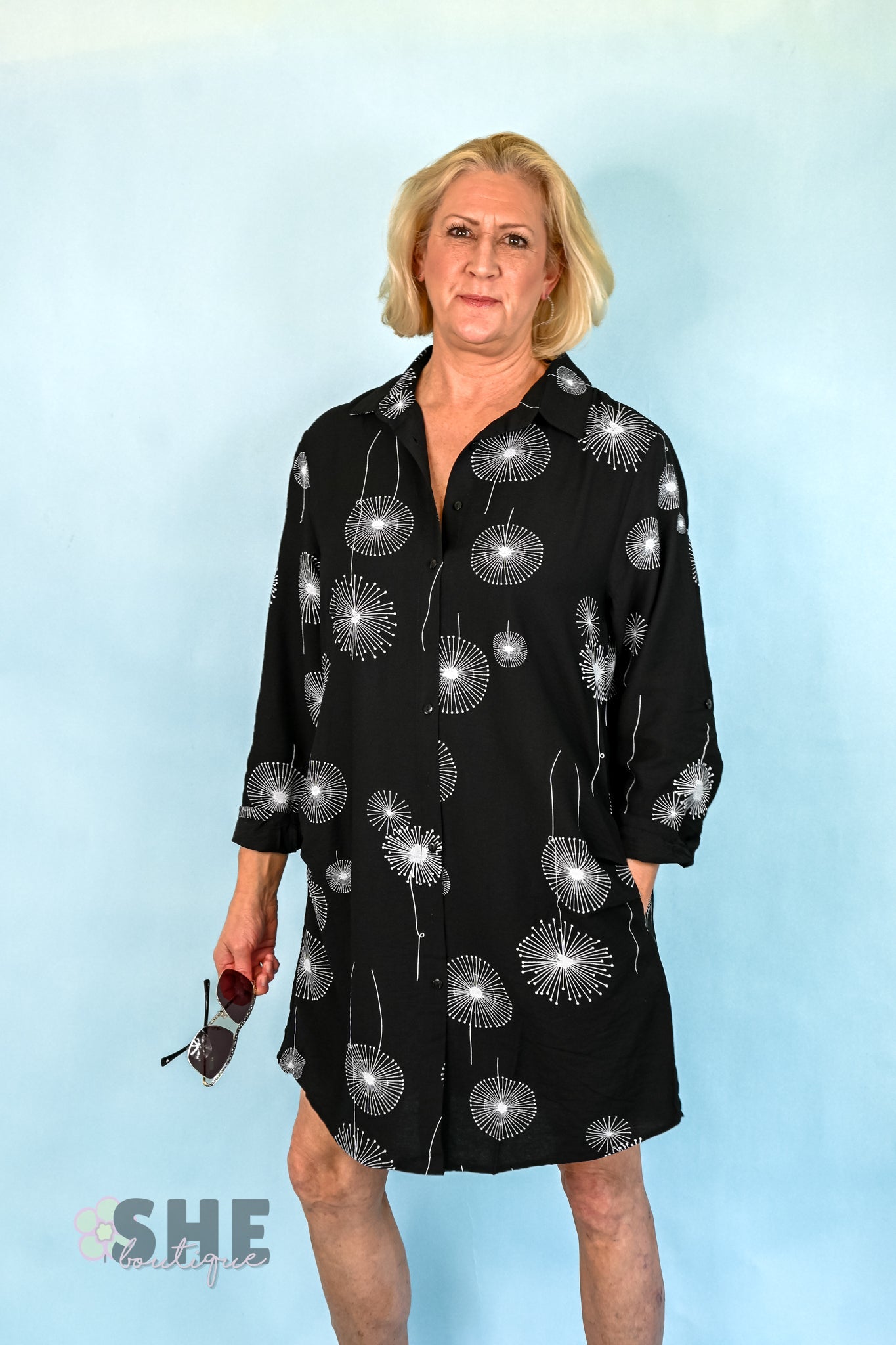 Dandelion Button Up Tunic - She Chester