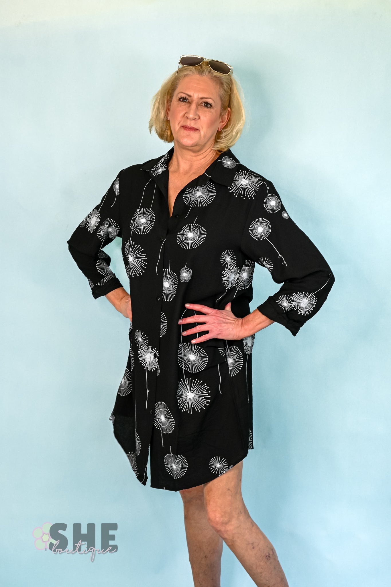 Dandelion Button Up Tunic - She Chester