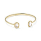 DAPHNE FRAME CUFF BRACELETGOLD IVORY MOTHER OF PEARL S/M - She Chester