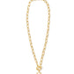 Daphne Link Chain Necklace Gold Ivory MOP - She Chester