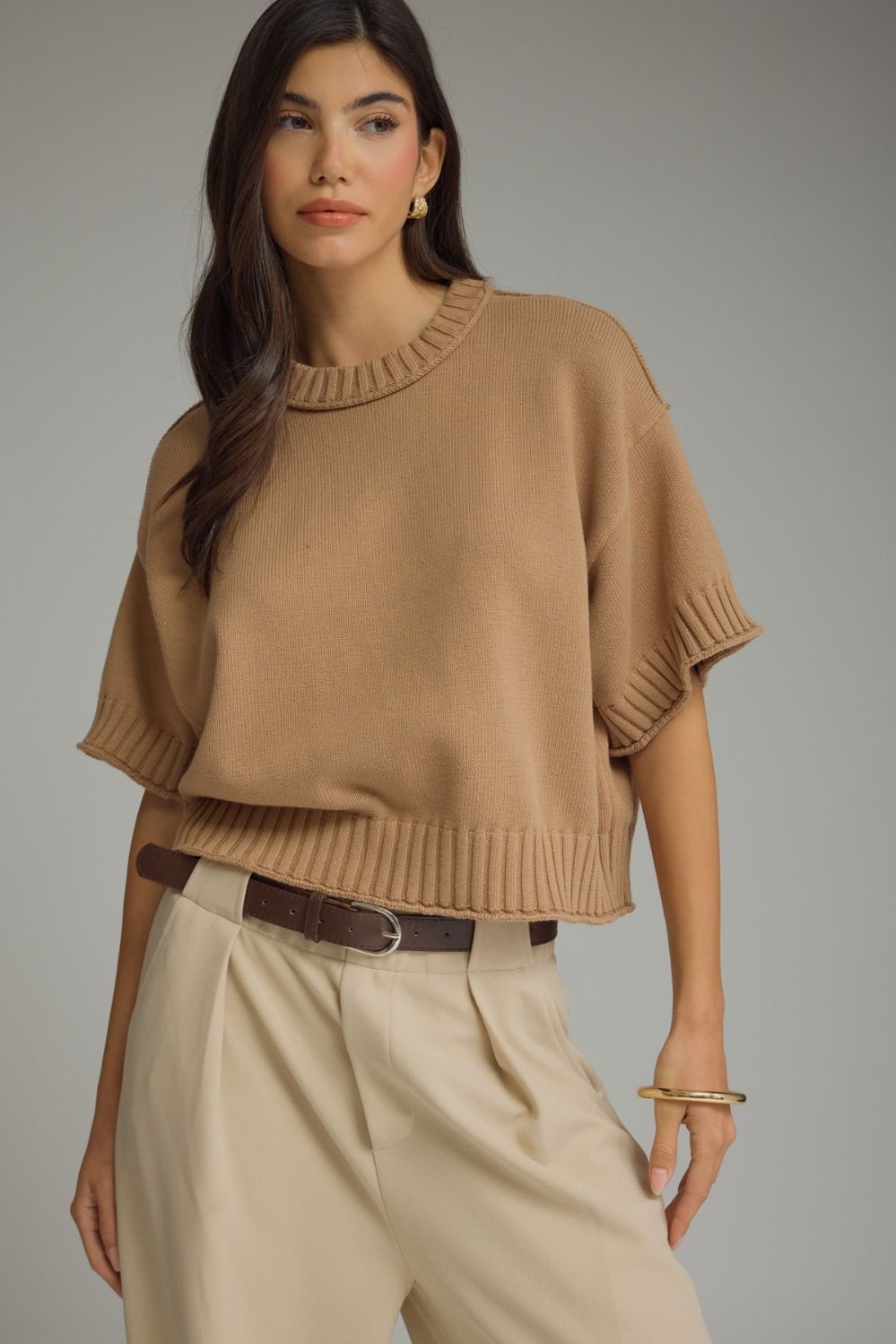 Dare to Be Camel Top - She Chester