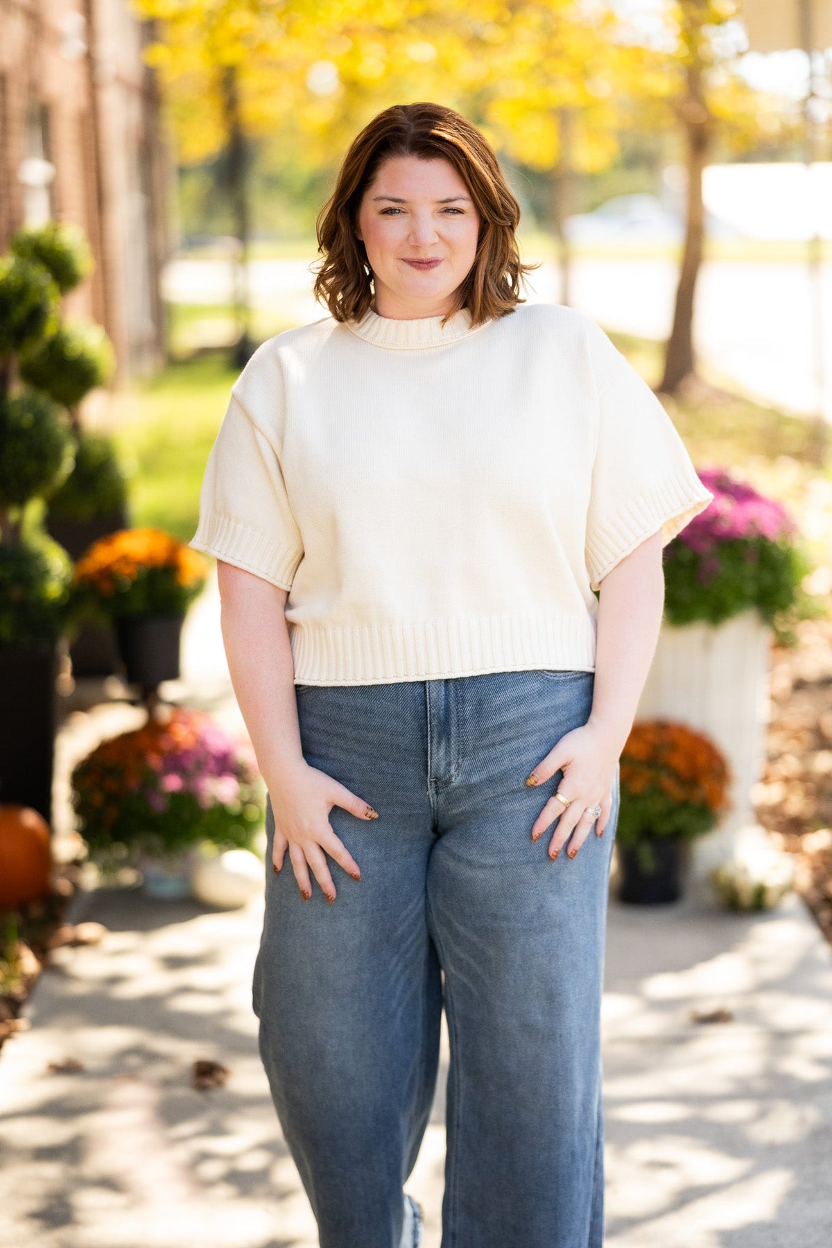 Dare to Be Off White Top - She Chester