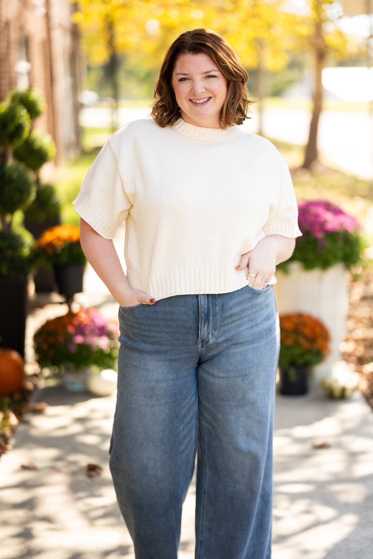 Dare to Be Off White Top - She Chester