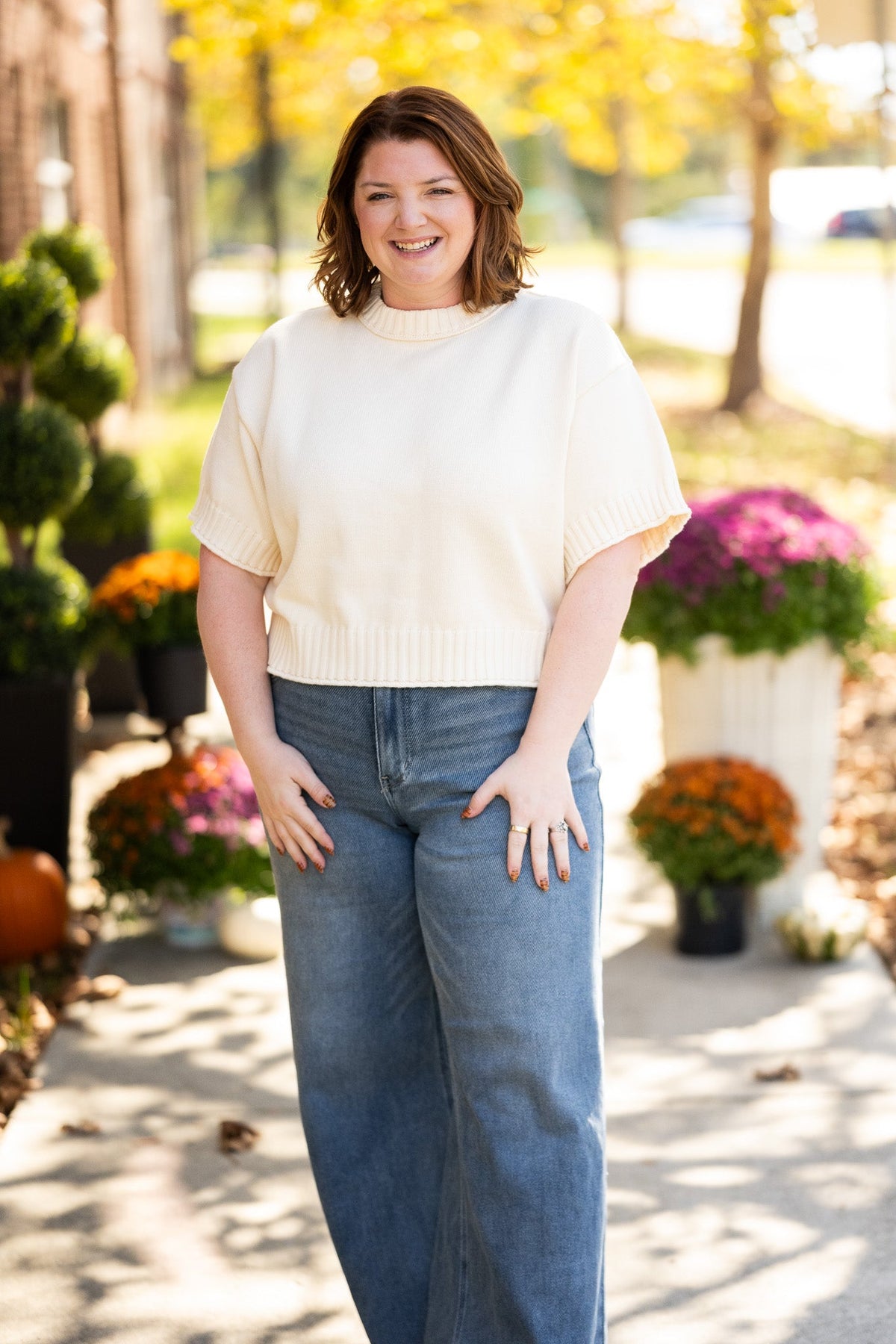 Dare to Be Off White Top - She Chester