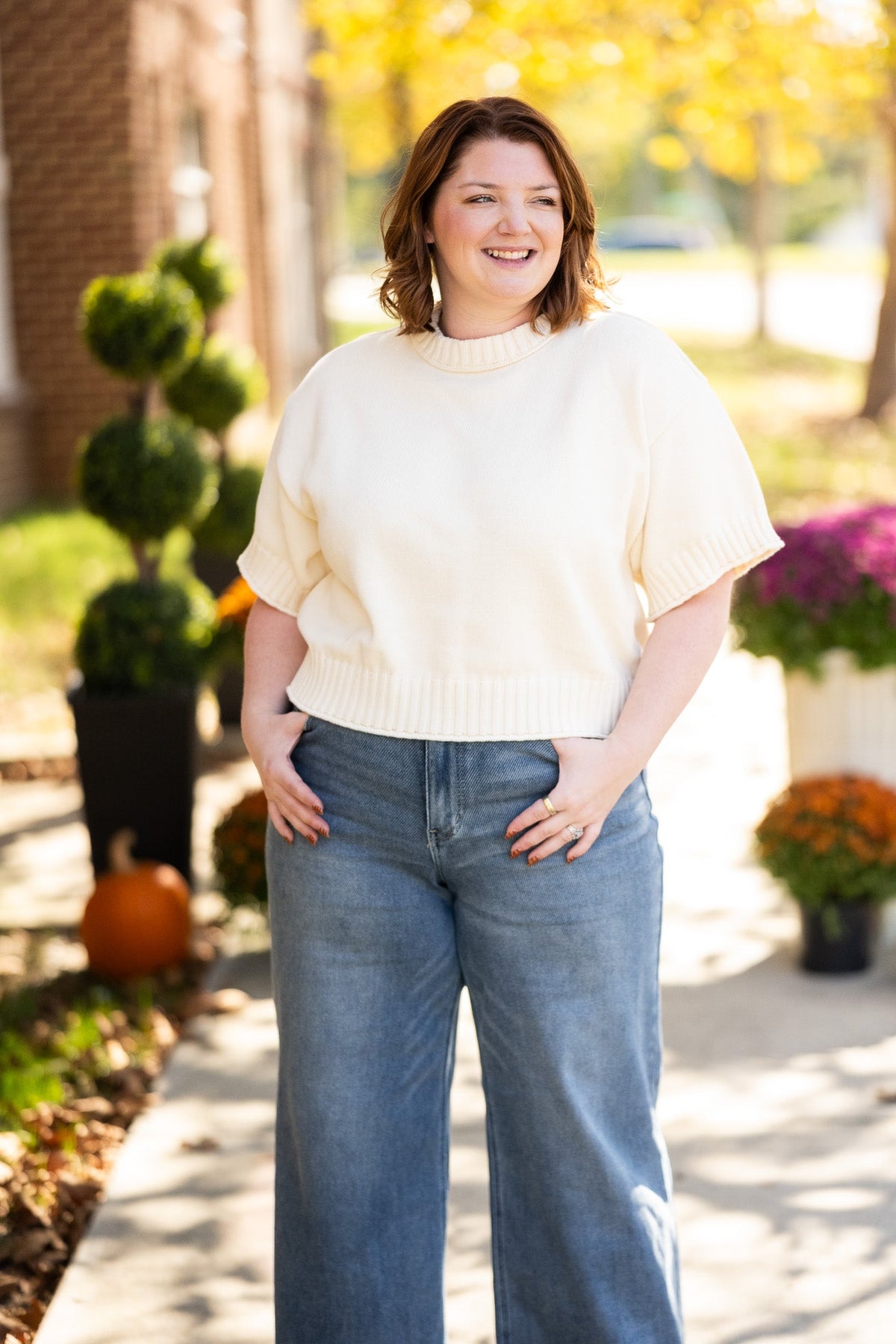 Dare to Be Off White Top - She Chester