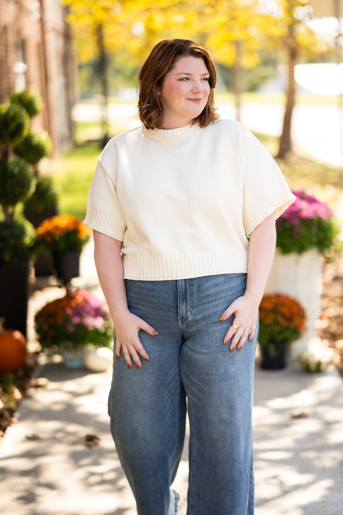 Dare to Be Off White Top - She Chester