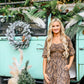 Dark Floral Smocked Maxi Dress - She Chester