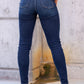 Dark Wash High Waist Skinny Jeans Core Style 82253 - She Chester
