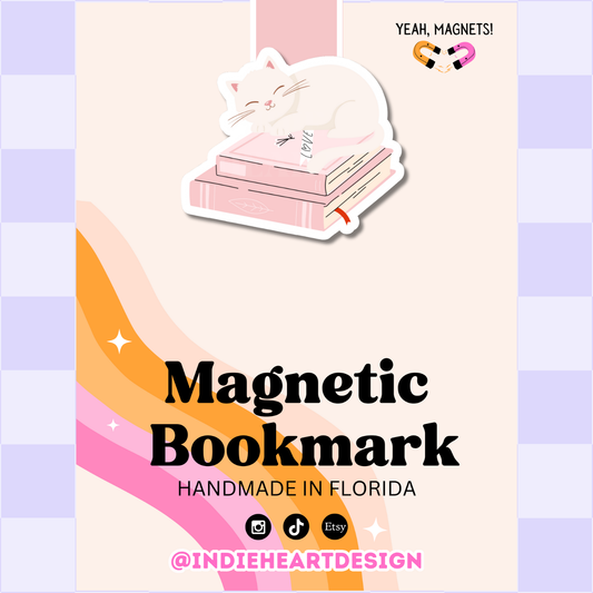 Sleeping Kitten | Magnetic Bookmark: No