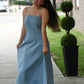 Declan Denim Midi Dress - She Chester