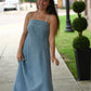 Declan Denim Midi Dress - She Chester