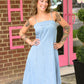 Declan Denim Midi Dress - She Chester