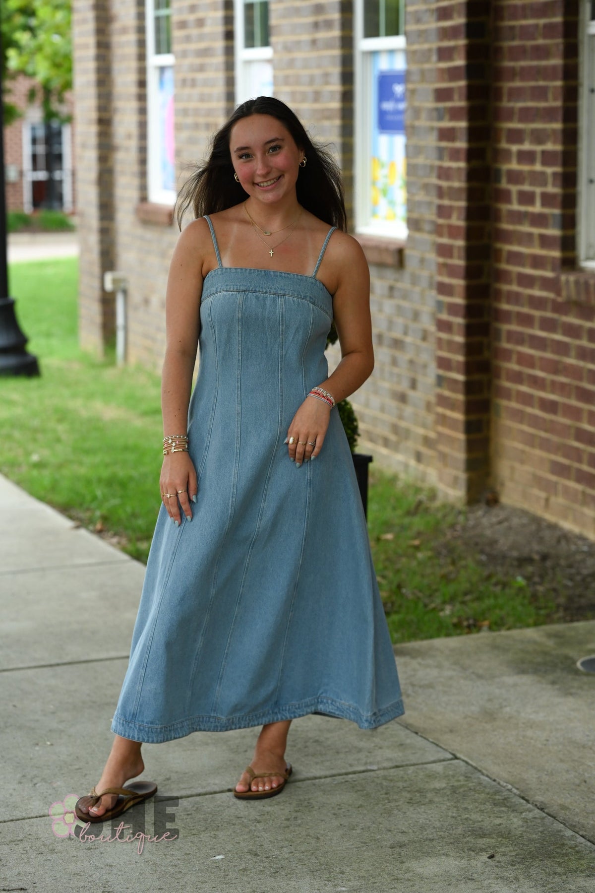 Declan Denim Midi Dress - She Chester