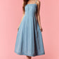 Declan Denim Midi Dress - She Chester
