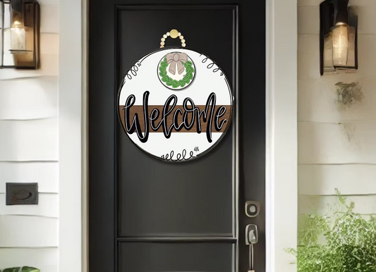 DK Stained Striped Door Hanger