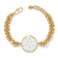 Del Mar Gold Sand Dollar Bracelet JF0336