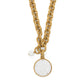 Del Mar Gold Sand Dollar Necklace JM0006