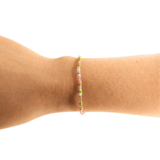 Delta Zeta Sprinkle Bracelet: Standard 6.75 inch - She Chester