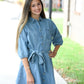 Denim Belted Dress - She Chester