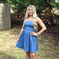 Denim Bow Back Dress - She Chester