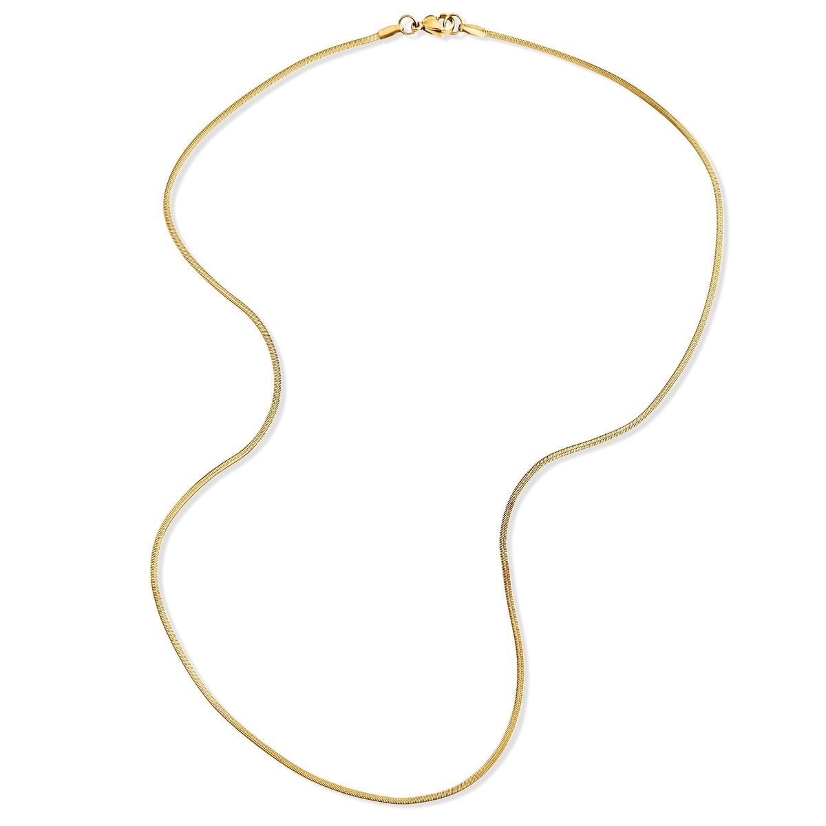 Desi Herringbone Chain Necklace - She Chester