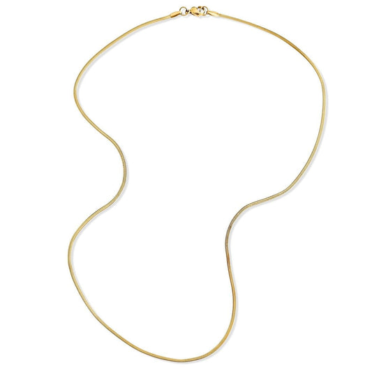 Desi Herringbone Chain Necklace - She Chester