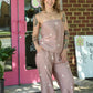 Destinee Mocha Polka Dot Pant - She Chester