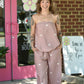 Destinee Mocha Polka Dot Pant - She Chester