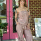 Destinee Mocha Polka Dot Pant - She Chester