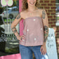 Destinee Mocha Polka Dot Top - She Chester