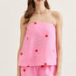 Destinee Pink Polka Dot Top - She Chester